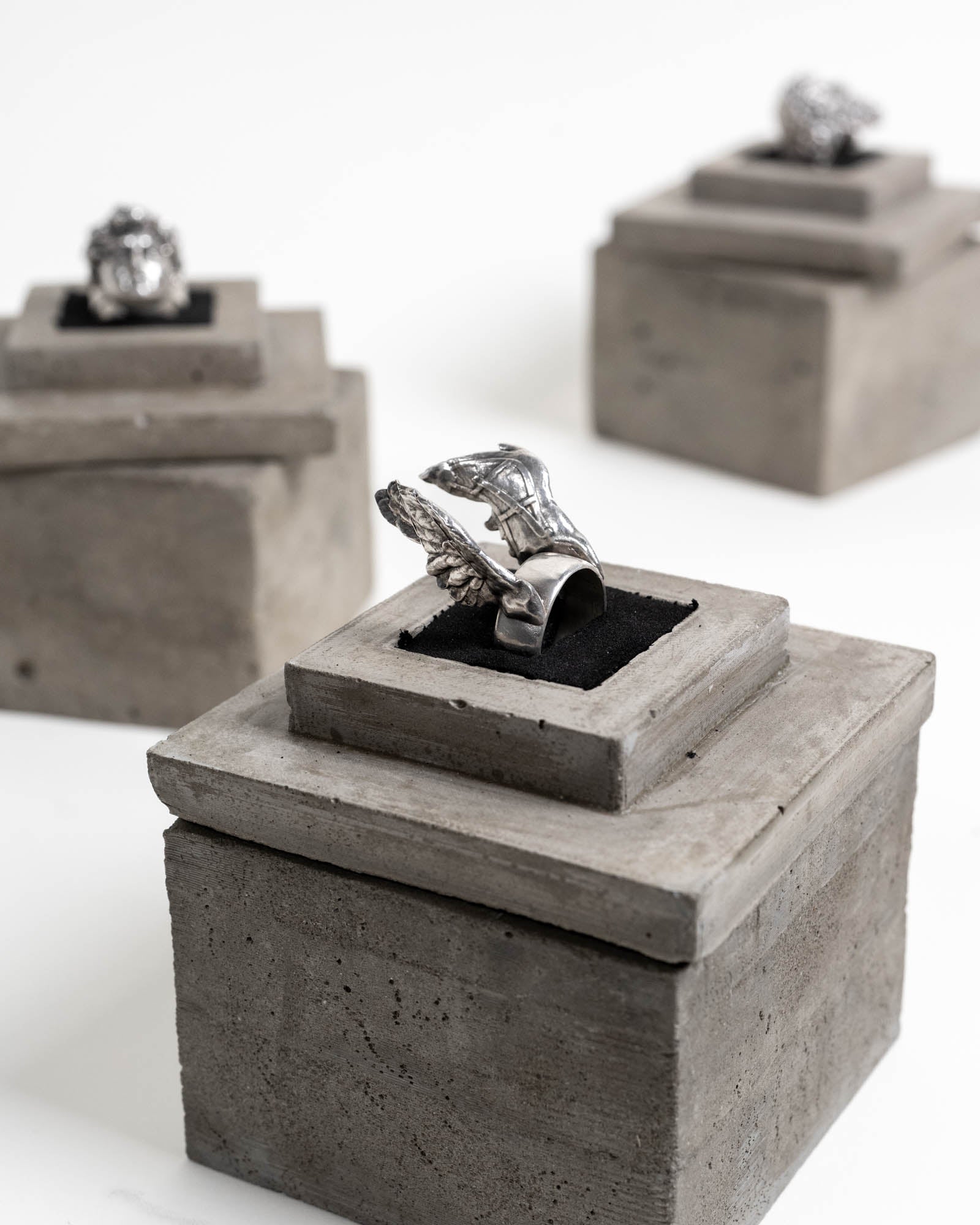 Goddess Nike Ring Sterling Silver in its packaging