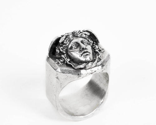 Medusa Ring Sterling Silver