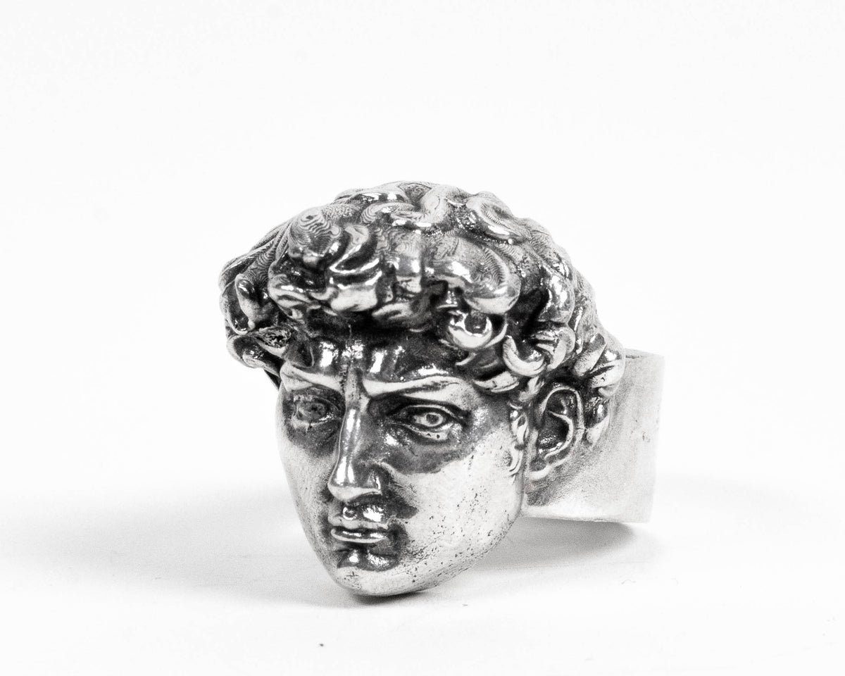 Michelangelo's David Ring Sterling Silver 